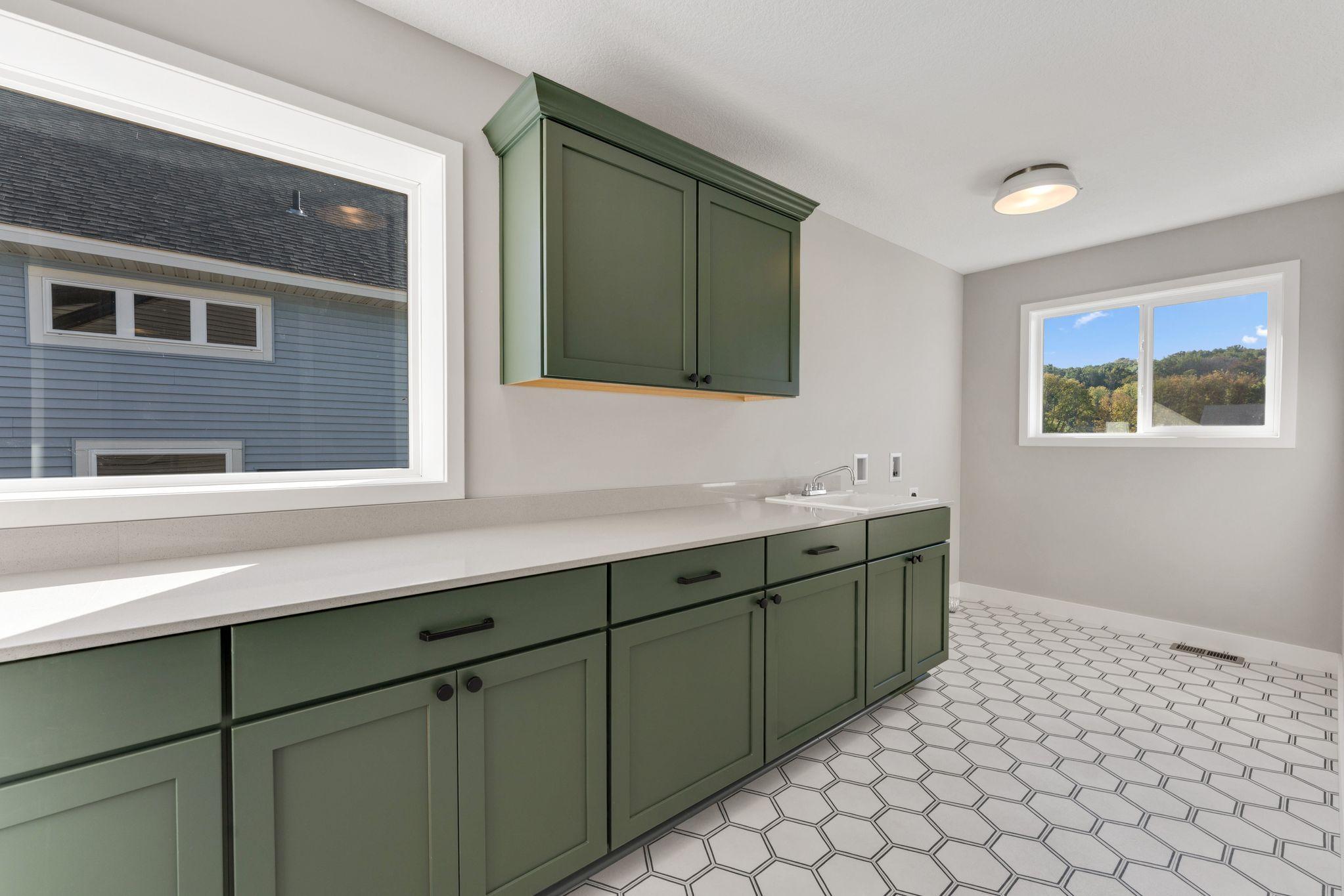 Huge laundry room with tons of storage