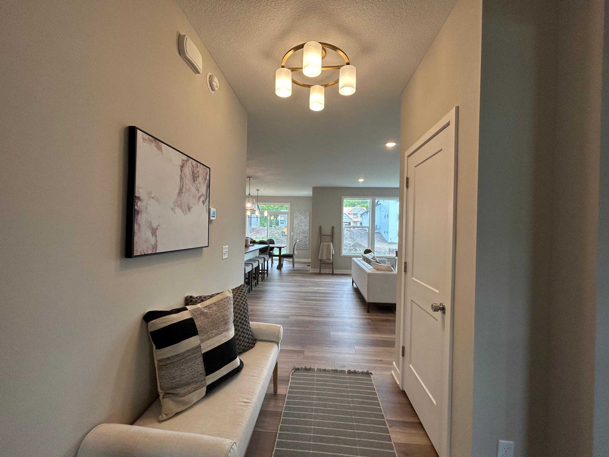 Front entrance with guest closet