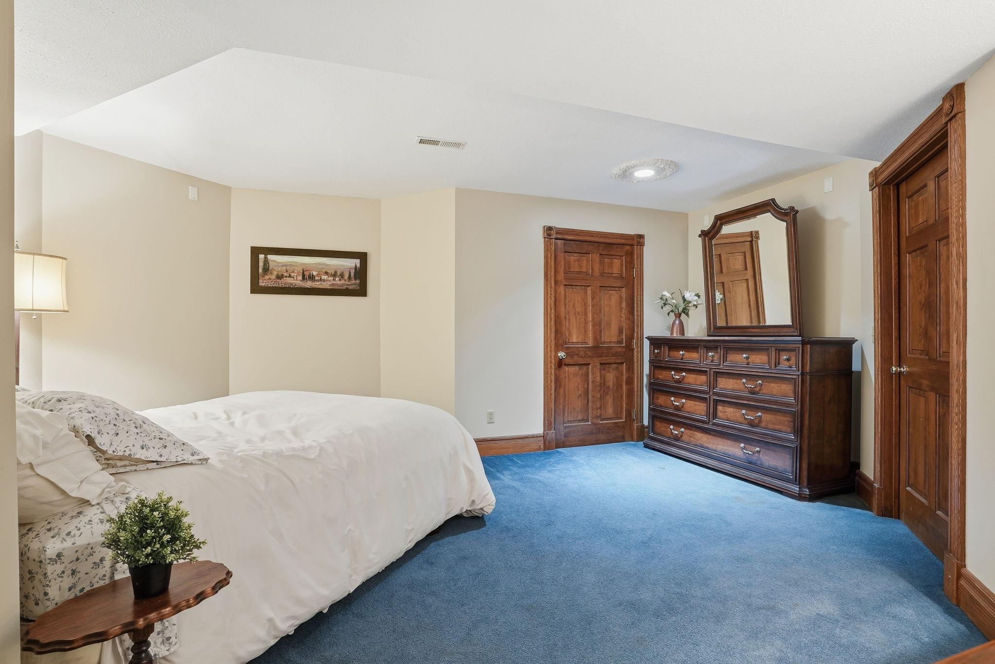 Non-conforming 4th bedroom in basement.