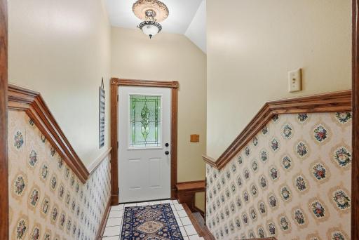 Rear foyer makes for easy coming and going.