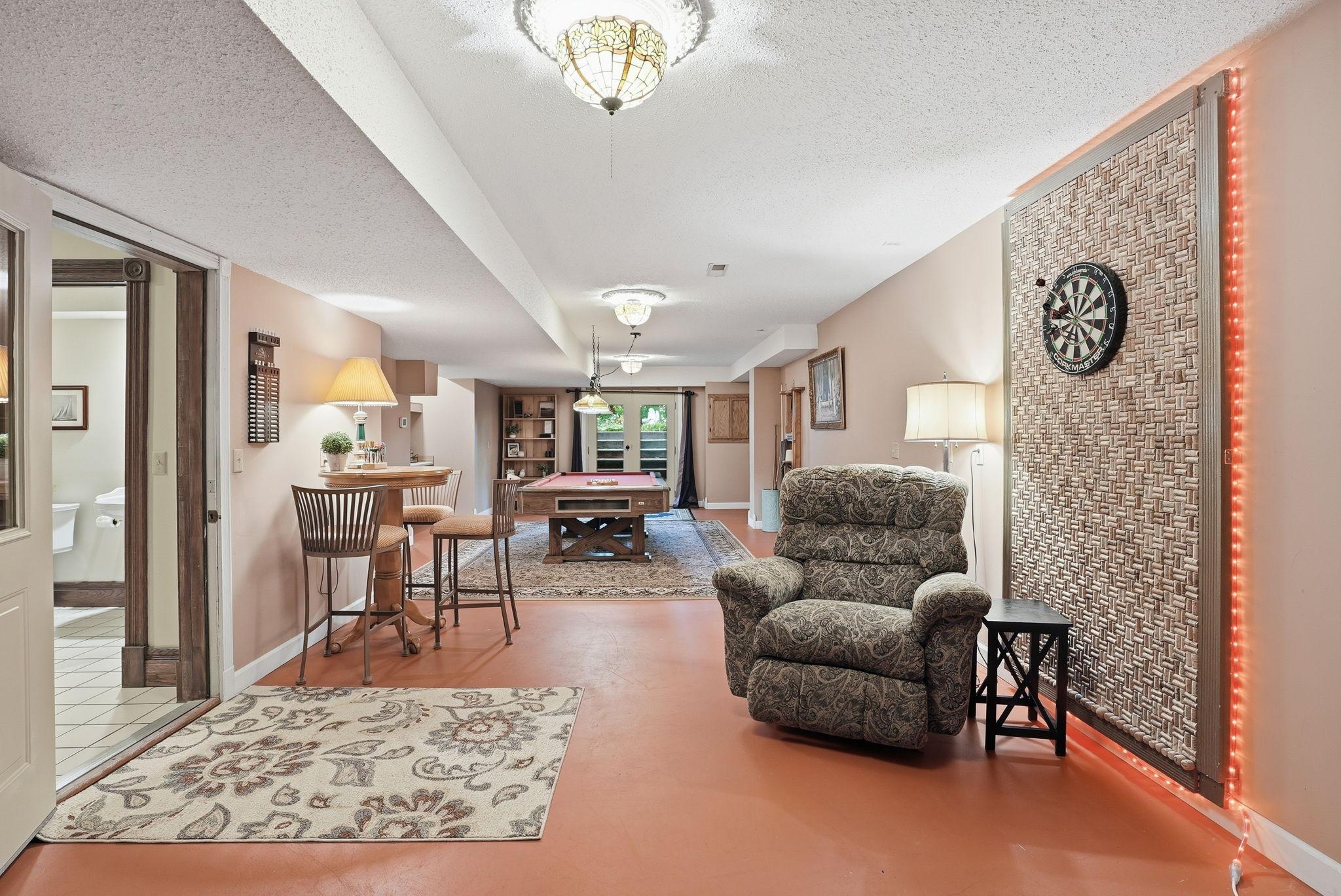Recreation room is enormous!
