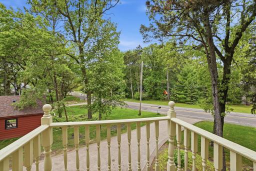 You'll feel like Juliet from this second-story balcony.