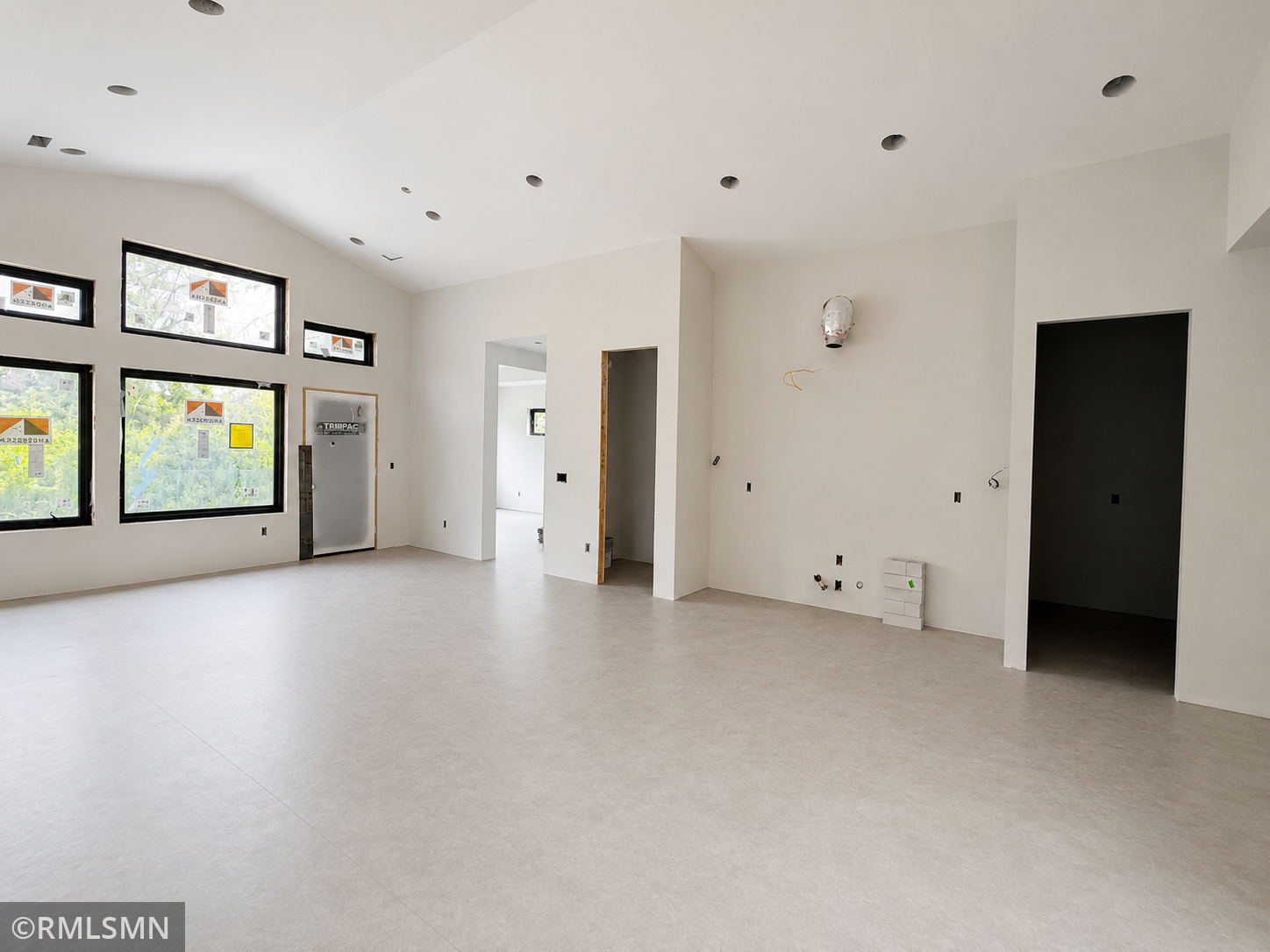 Inviting living room area which features exterior door to your private patio!