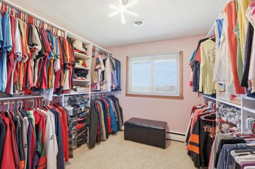 Third main floor bedroom used as a closet-sellers can remove the shelves