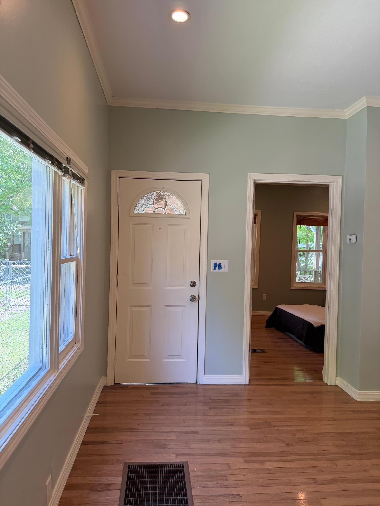 Front door to entryway/living room