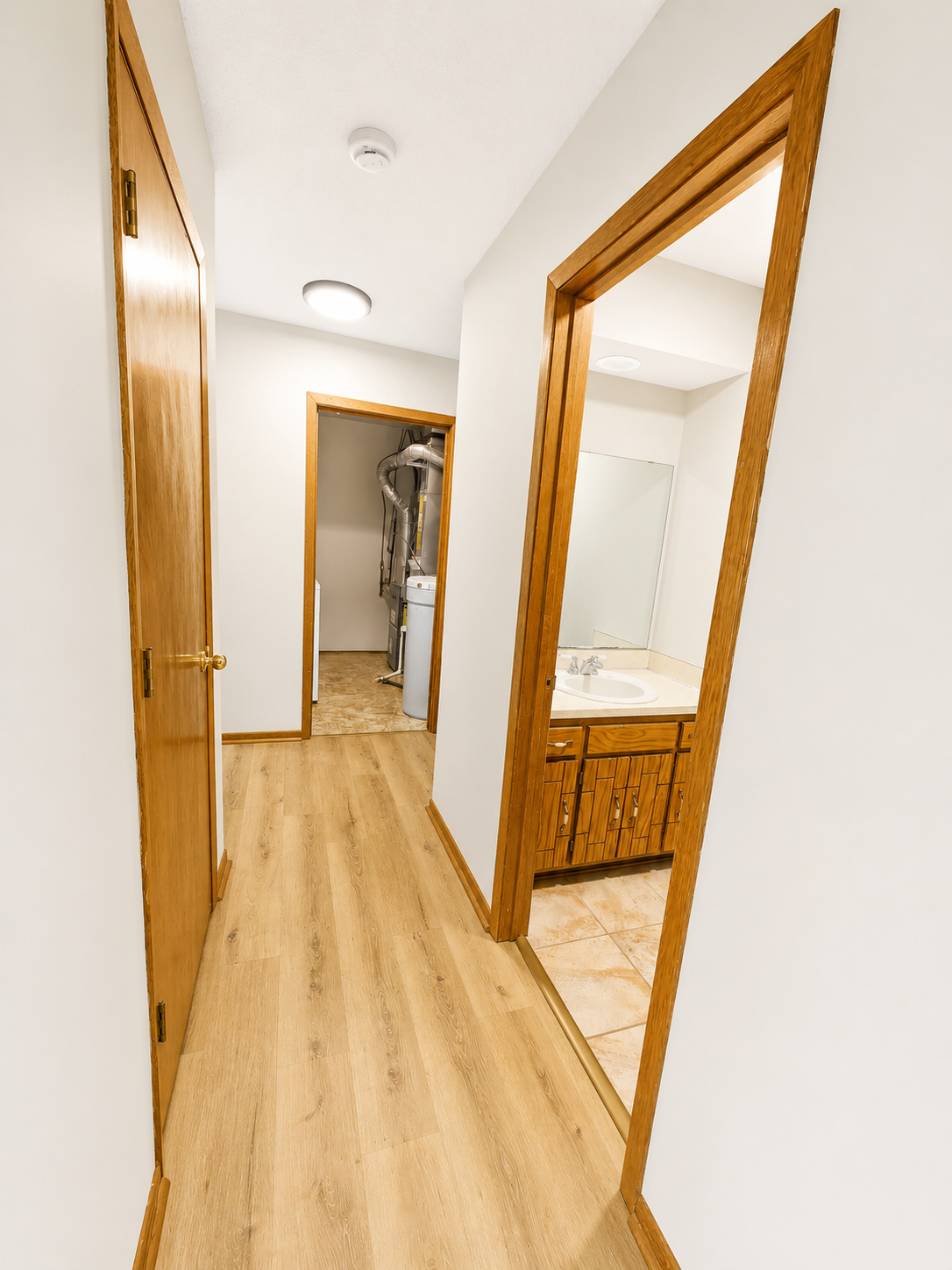 Hallway and half bath