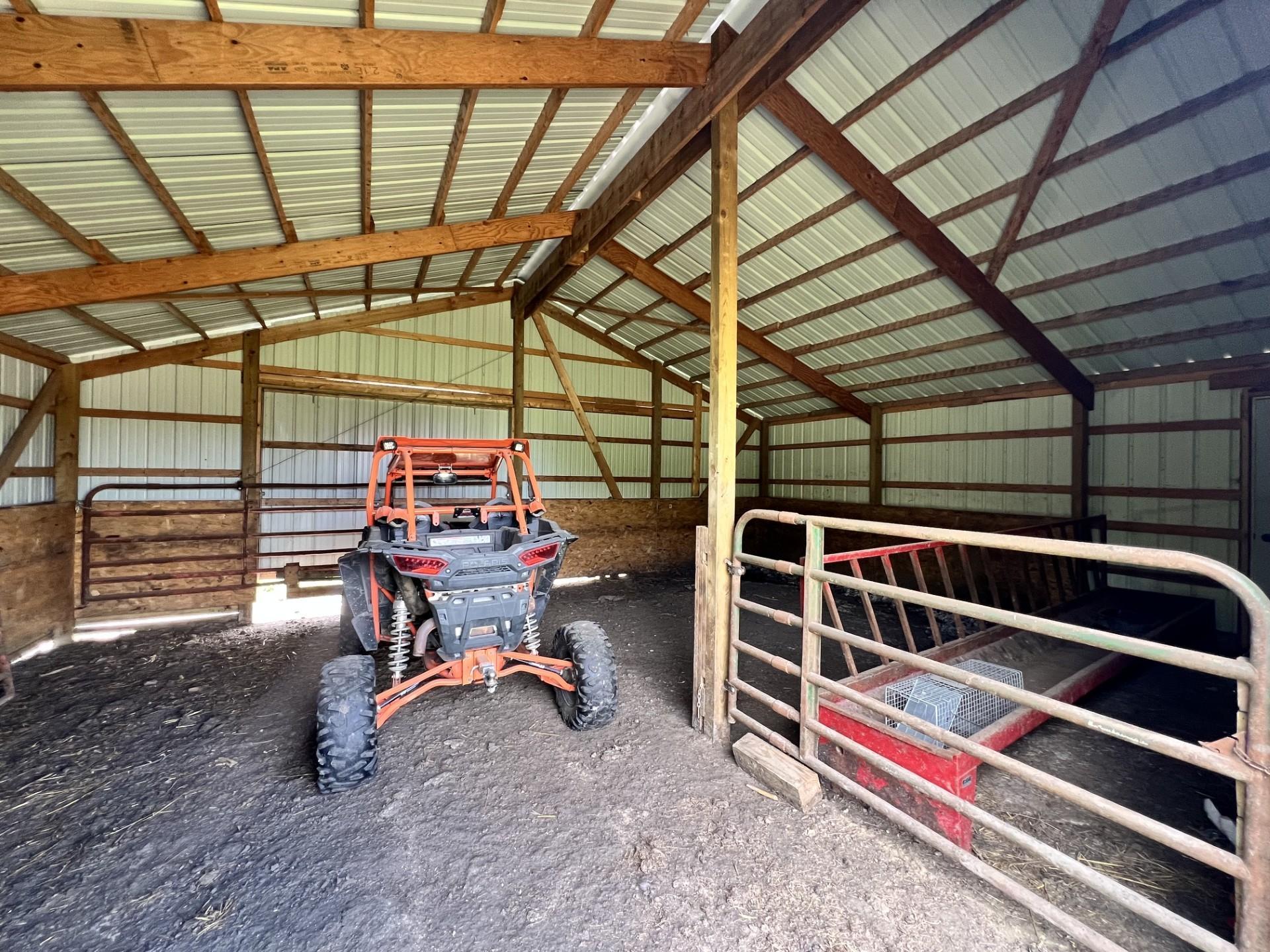 Animal shed for cows or horses
