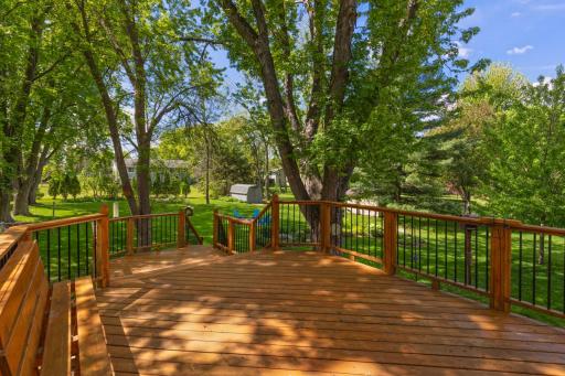 Perfect two-tiered deck for entertaining and relaxing!