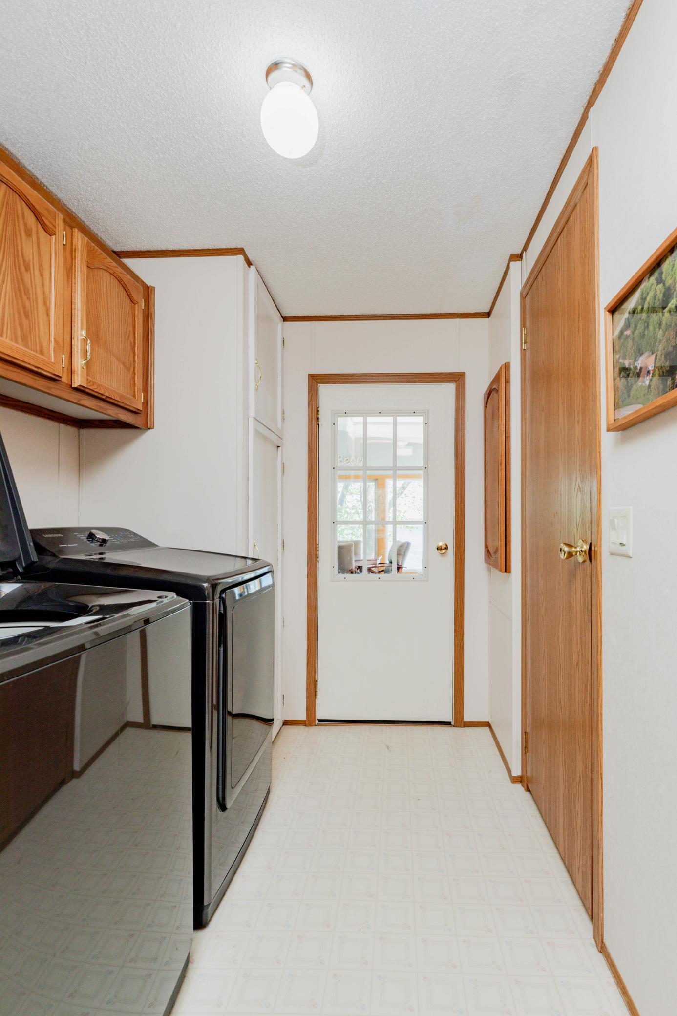 Laundry and half bath