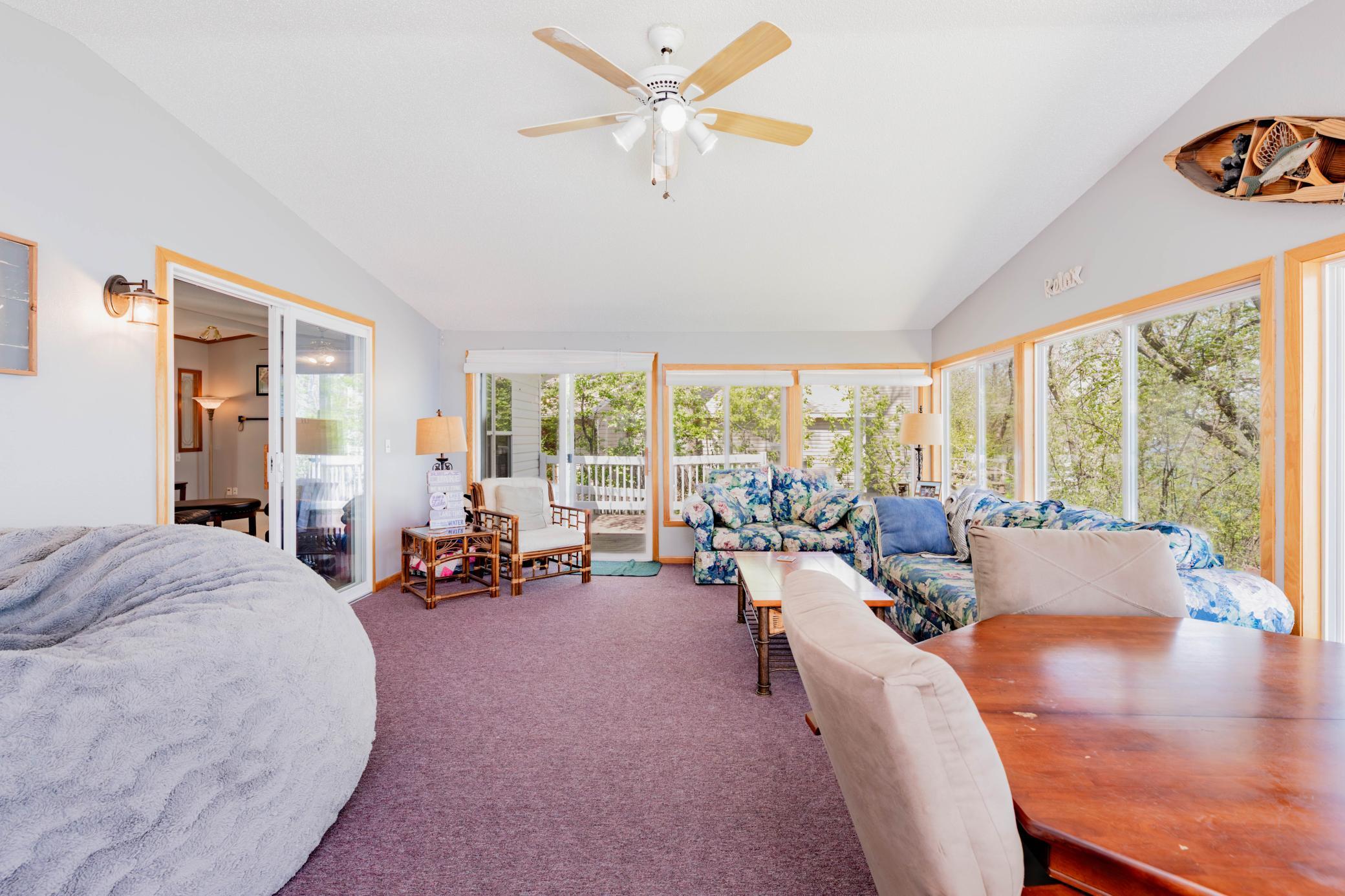 Bright and light sunroom