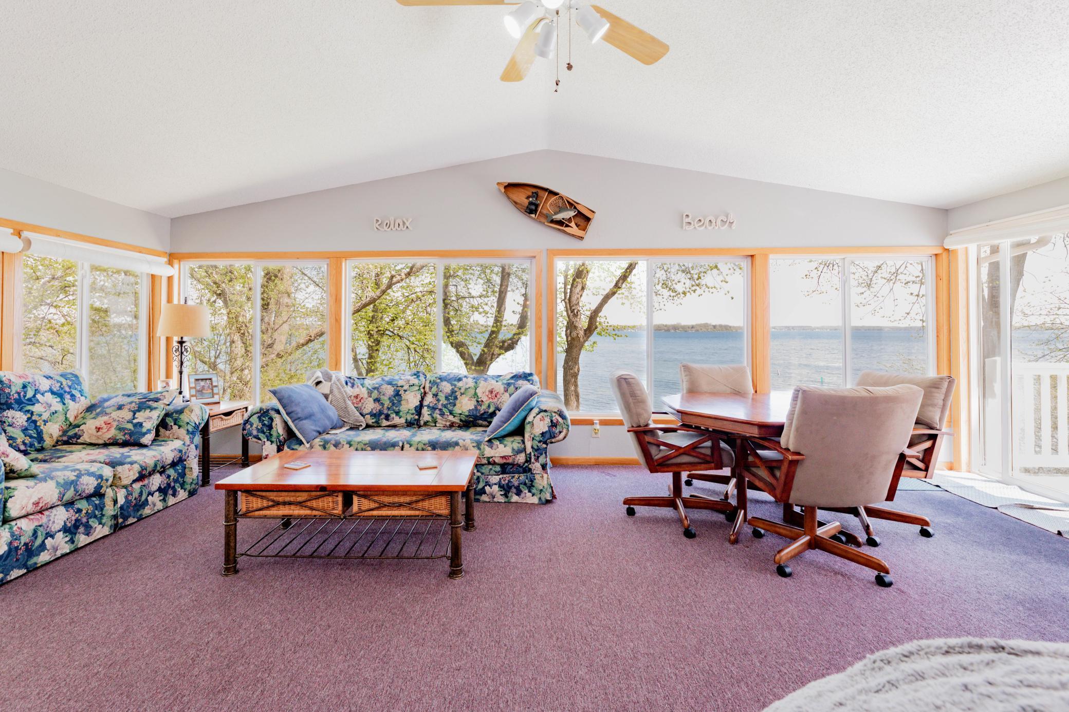 Beautiful views from the sunroom
