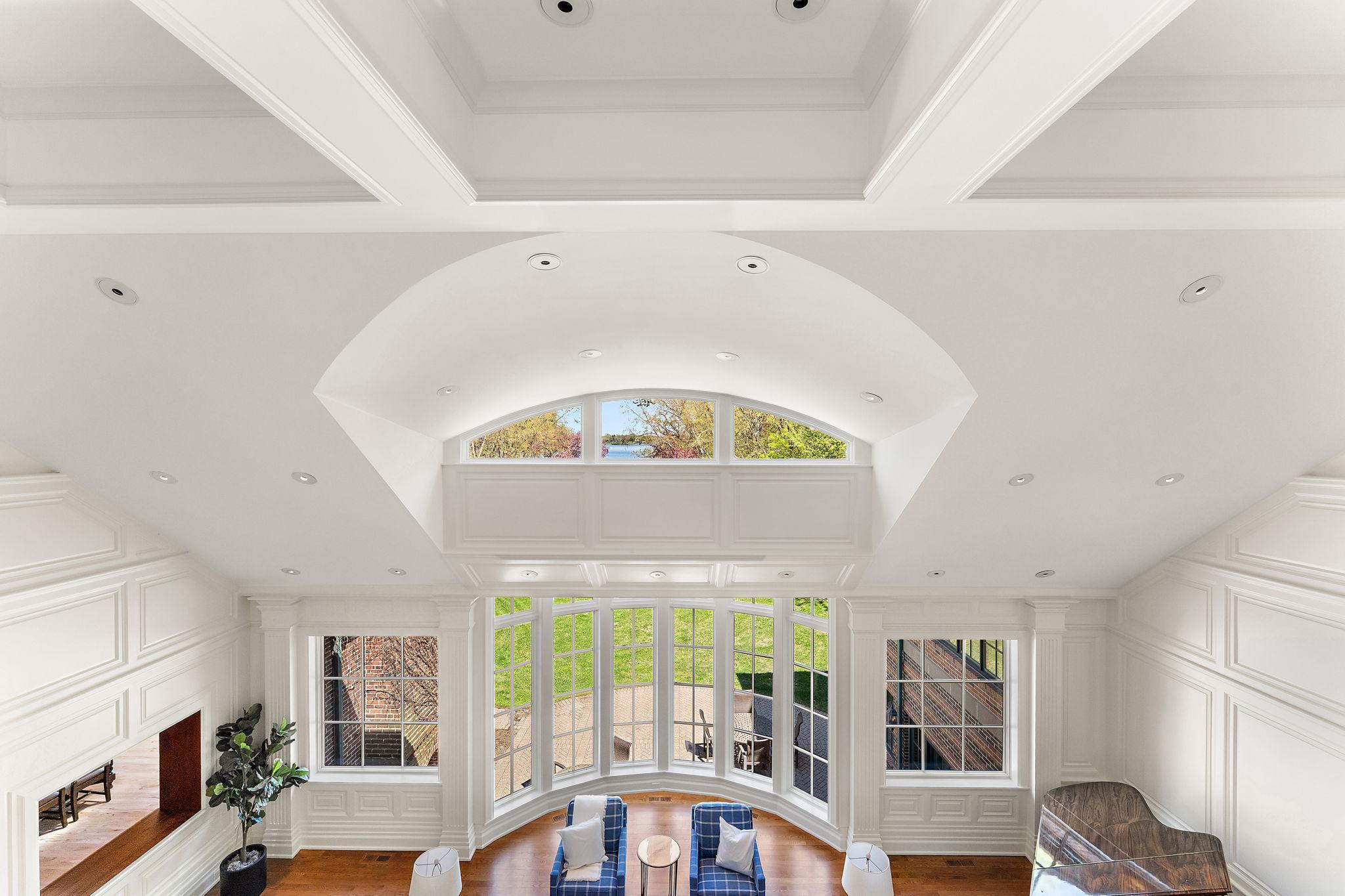 Livingrooms Coffered Ceilings