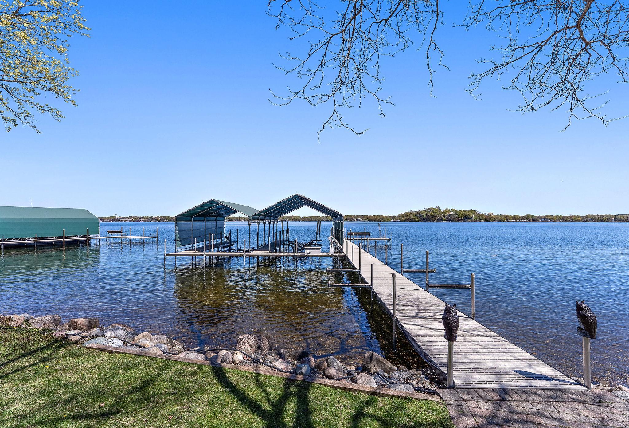 Large Dock, Two covered boat slips