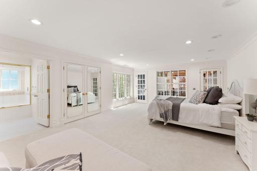 Complete with private bath and access to catwalk above pool!