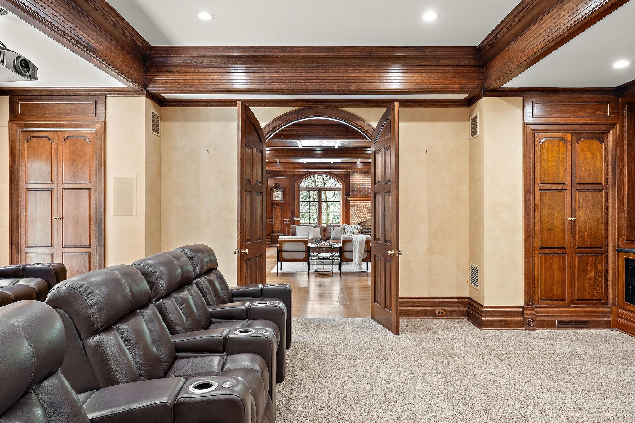 Theater room into Parlor