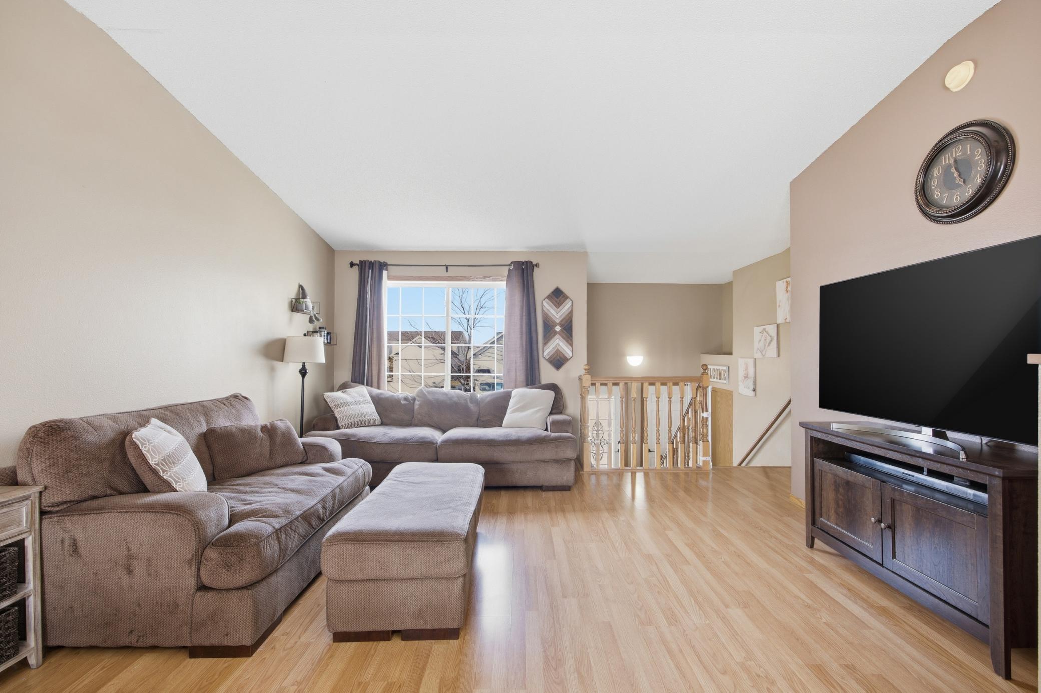 Upper Level Living Room- laminate flooring