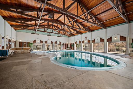 The pool is available for year-round use.