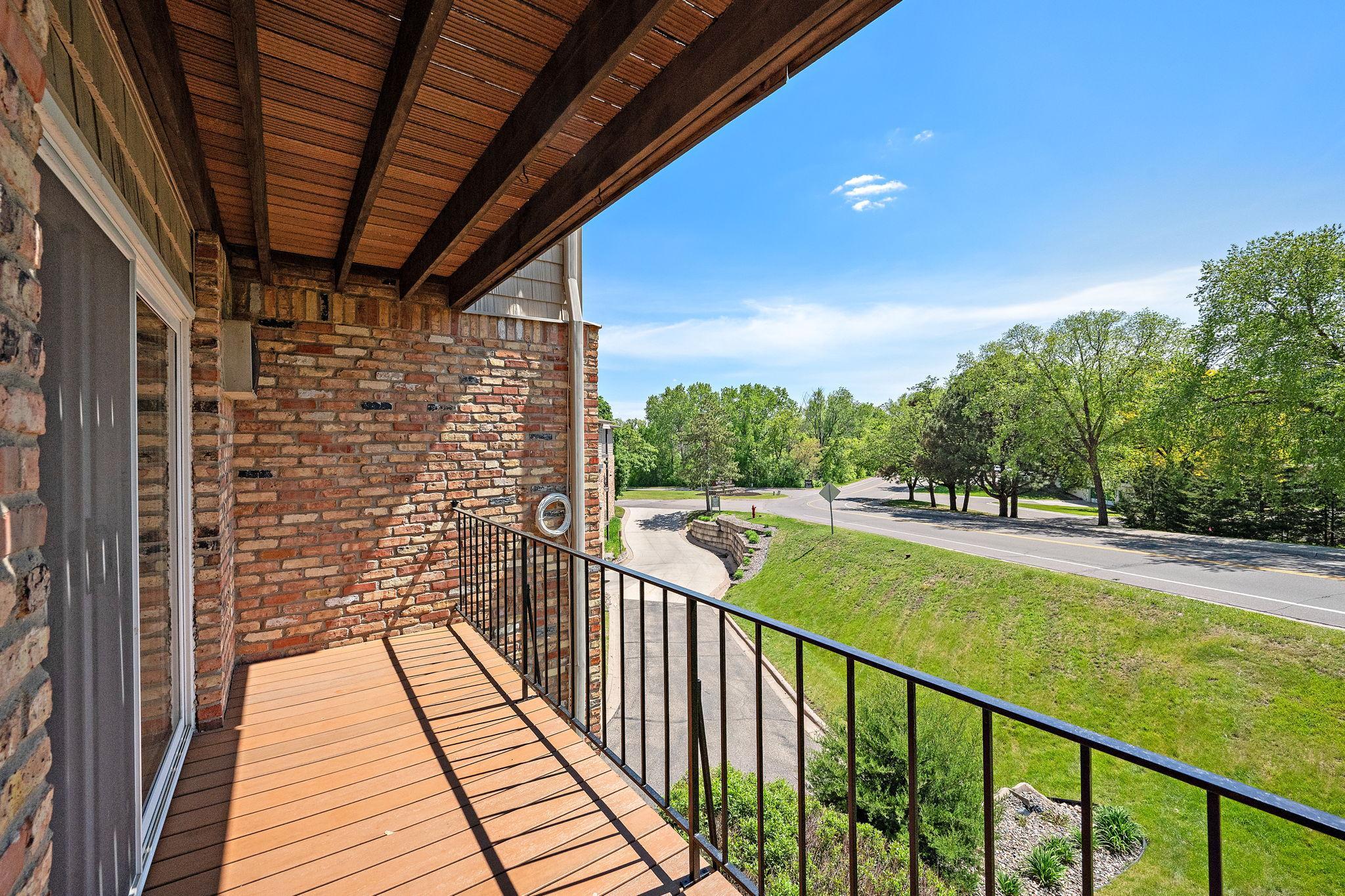 The view from the balcony off the living room.
