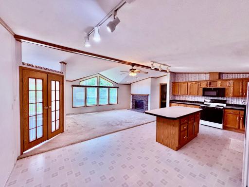 Spacious open concept
