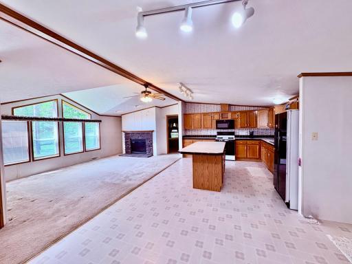 Spacious living area- well lit