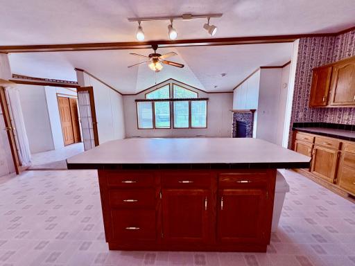 Large center island with lots of storage