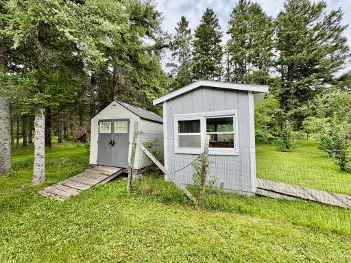Greenhouse/fish cleaning shed