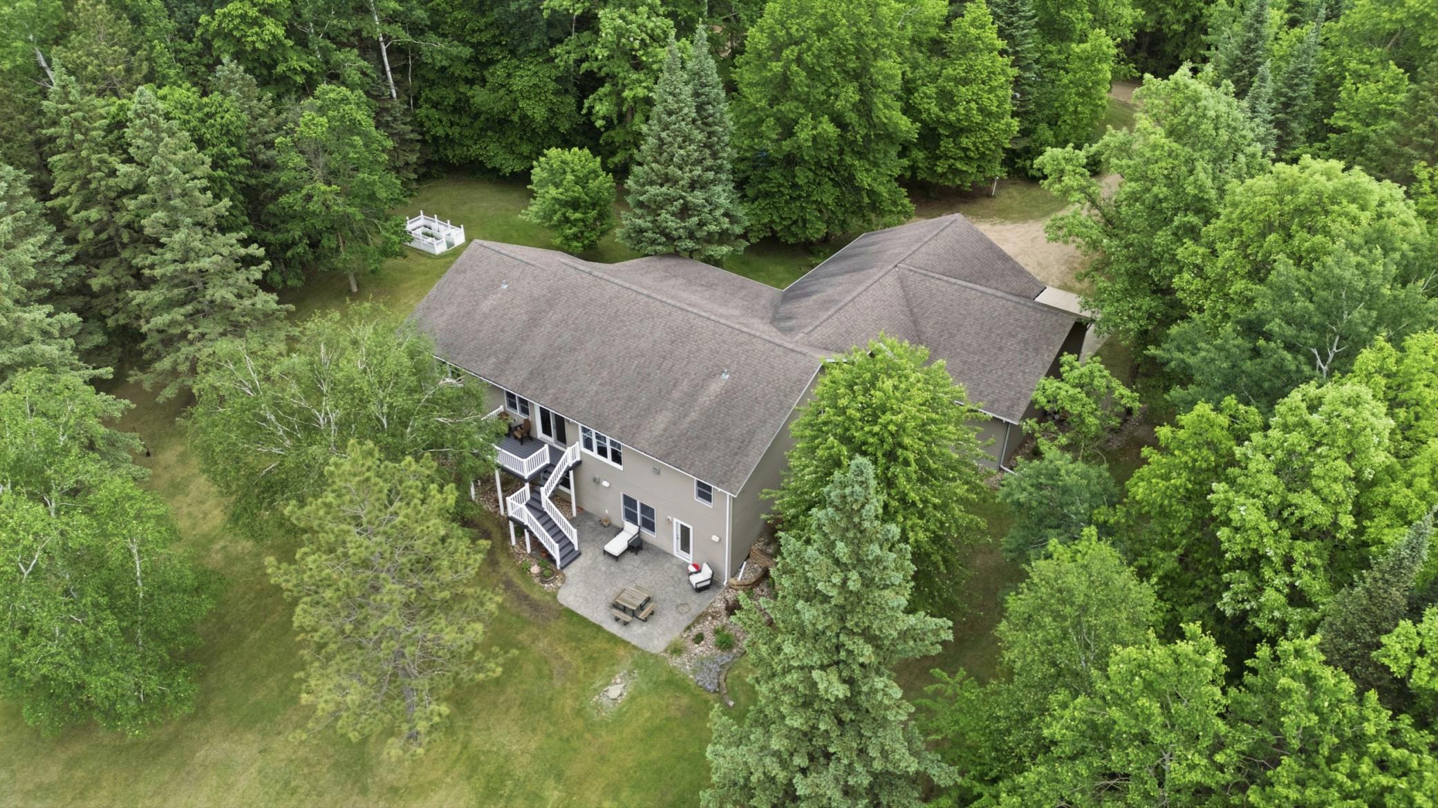 Aerial view from rear of property