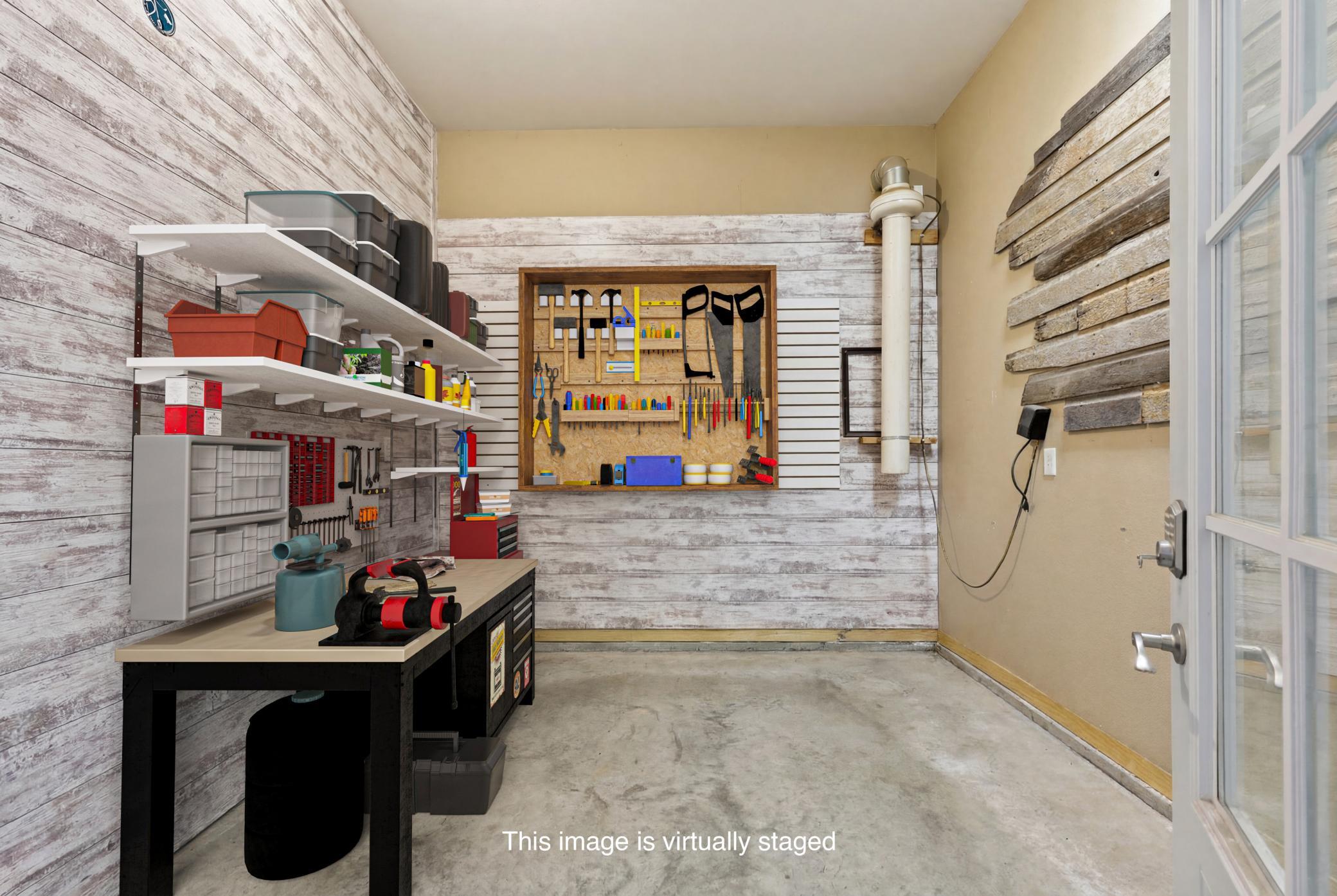 Workshop in Attached Garage