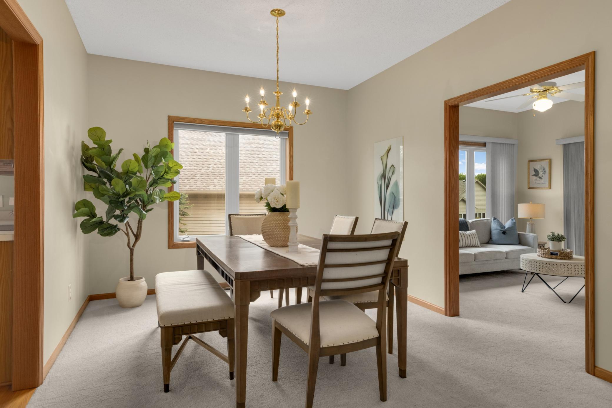 A beautifully open dining space designed for easy living and entertaining