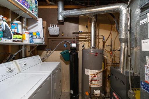 Lower level laundry and mechanical room.