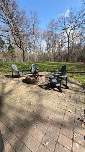 Large paver patio just outside the lower-level walk-out. A great place to enjoy the private backyard.