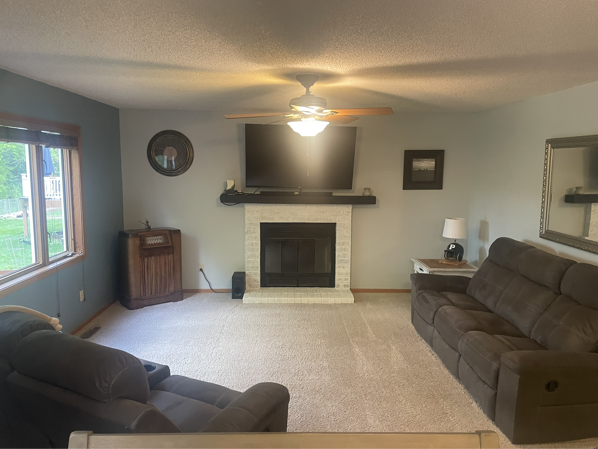 WoodFireplaceMainLevelLivingRoom