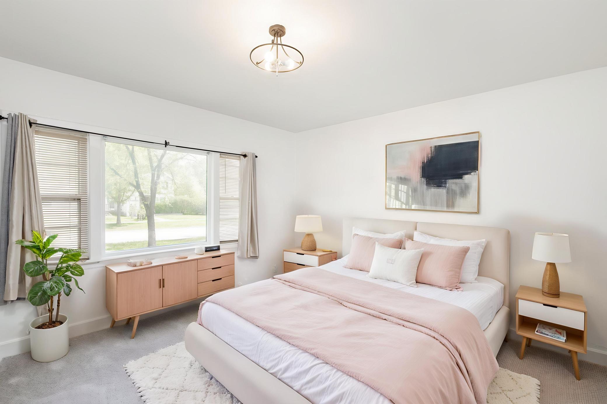 1st Bedroom - Virtually Staged