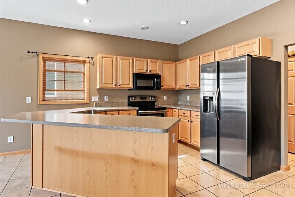 Unit 101 - Kitchen (AI Decluttered)