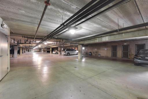 TWO assigned spots & storage in the parking garage