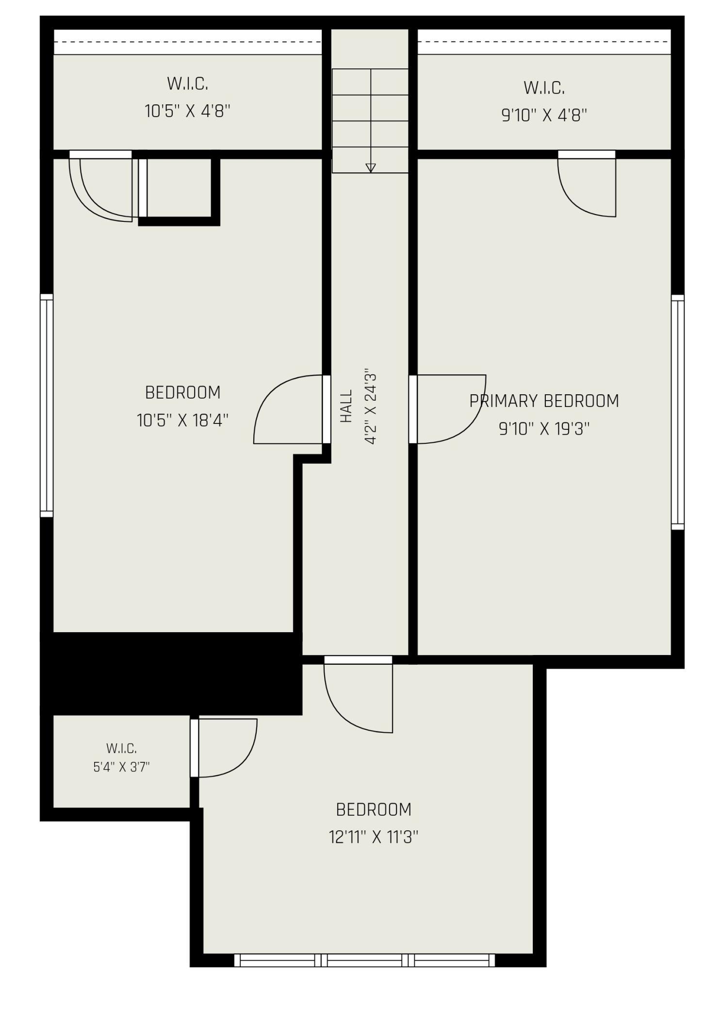 Upper Level Interior Floor Plan