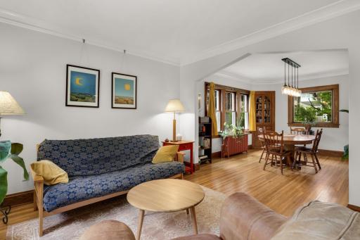 Dining room also has tons of natural light