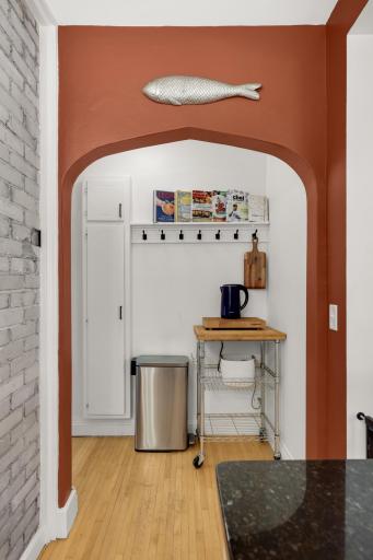 Convenient storage nooks throughout the house