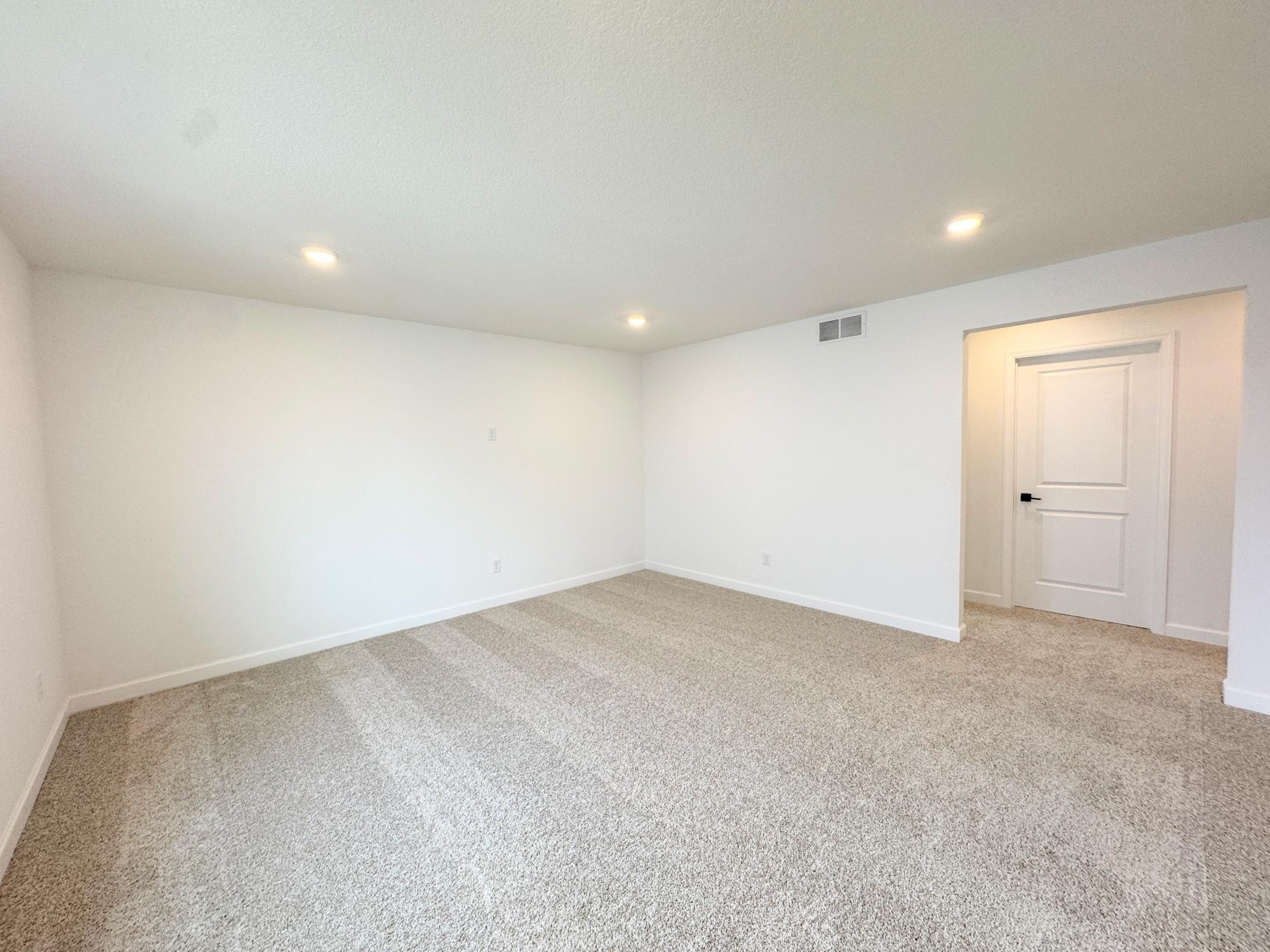 A loft found upstairs provides additional shared living space that the whole family will enjoy.