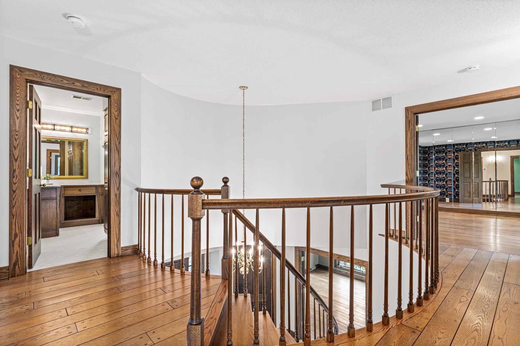 Beautiful hardwood floors throughout the entire upper level.
