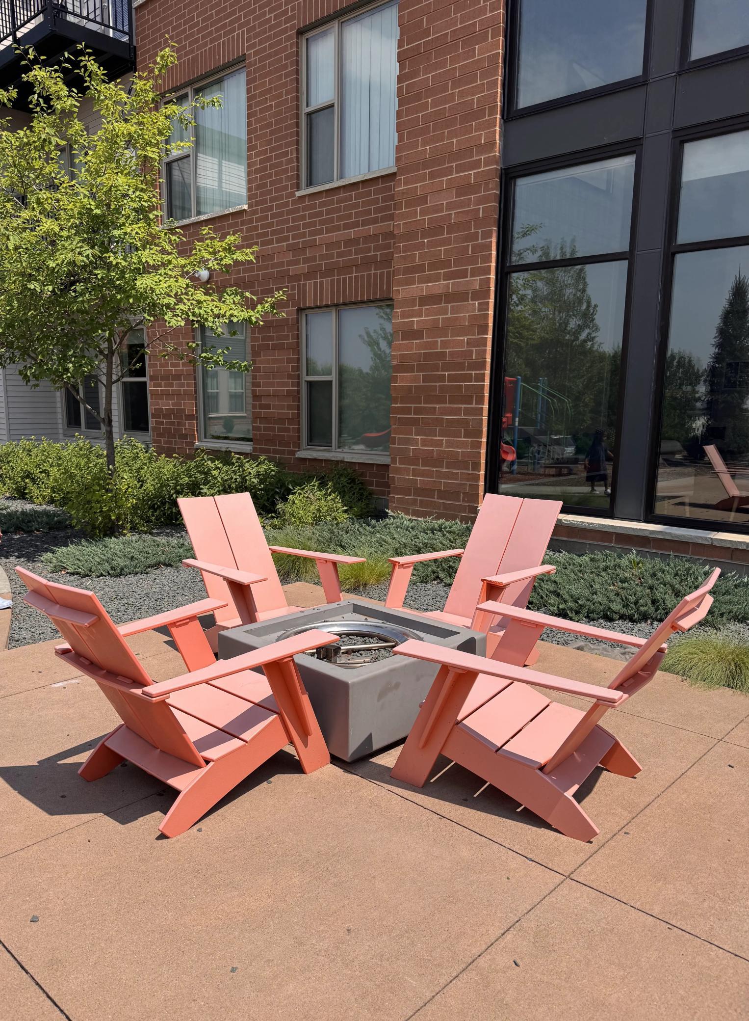 Community patio fire pit