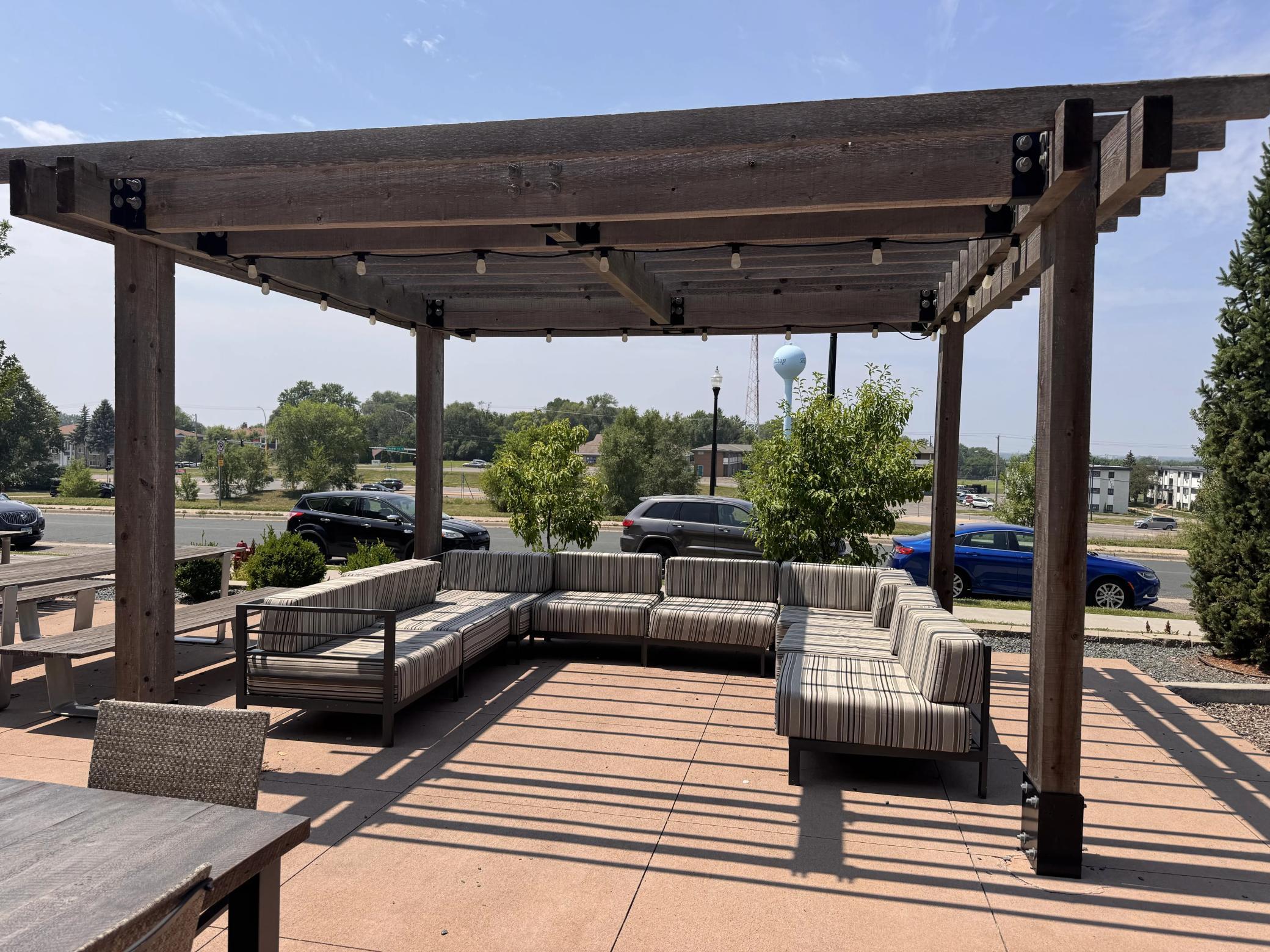 Community patio seating