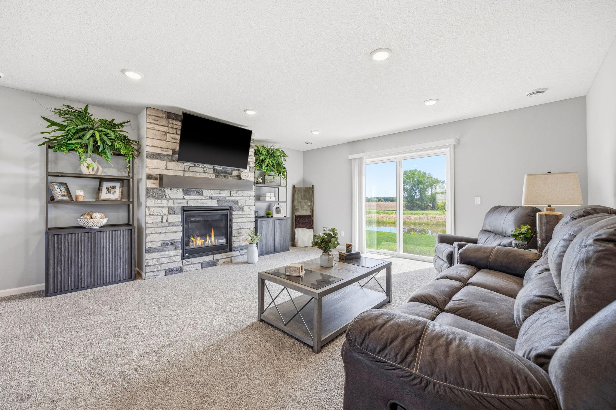 Spacious Lower Level Family Room - with a View!