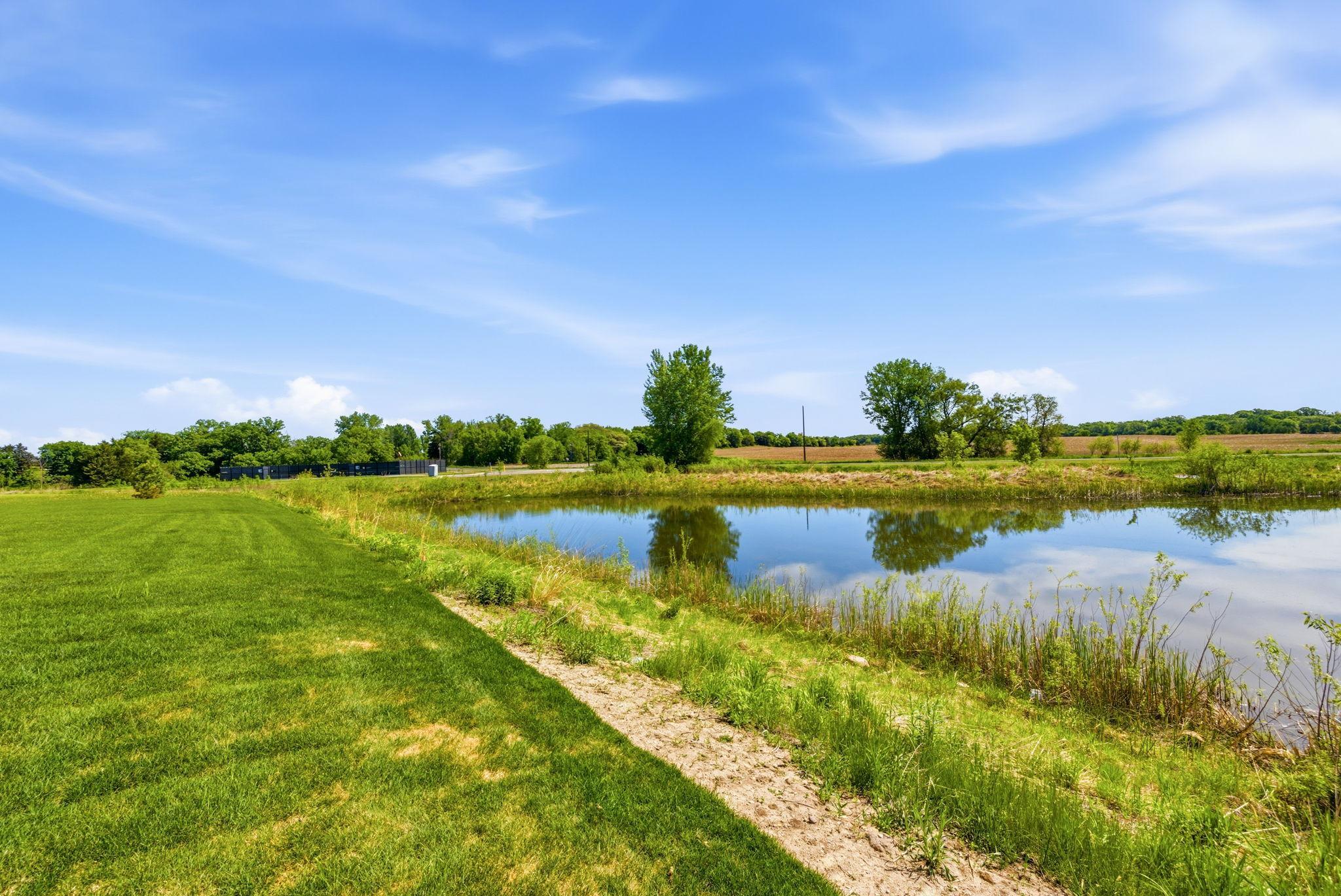 Beautiful pond views from back of home!