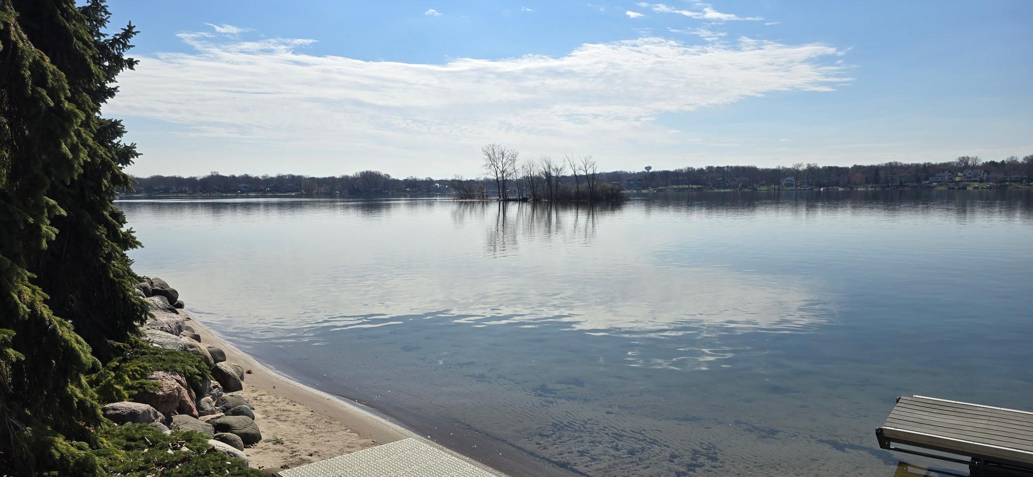 Spring Season View to the Southeast from the Waters Edge Overlooking Sand Island