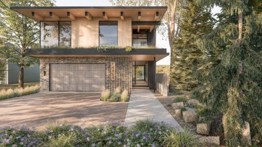 A stunning "Minnesota Modern" masterpiece from Unfold Architecture and Sustainable 9 Design + Build provides a wonderful palette for "The Point" on Lower Prior Lake