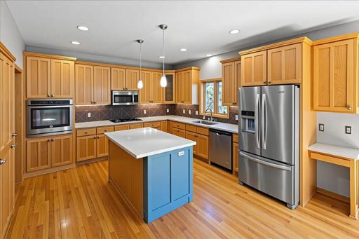 Custom Kitchen, cooktop, wall oven, tons of cabinetry