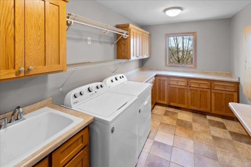 Upper Level laundry room with lots of storage