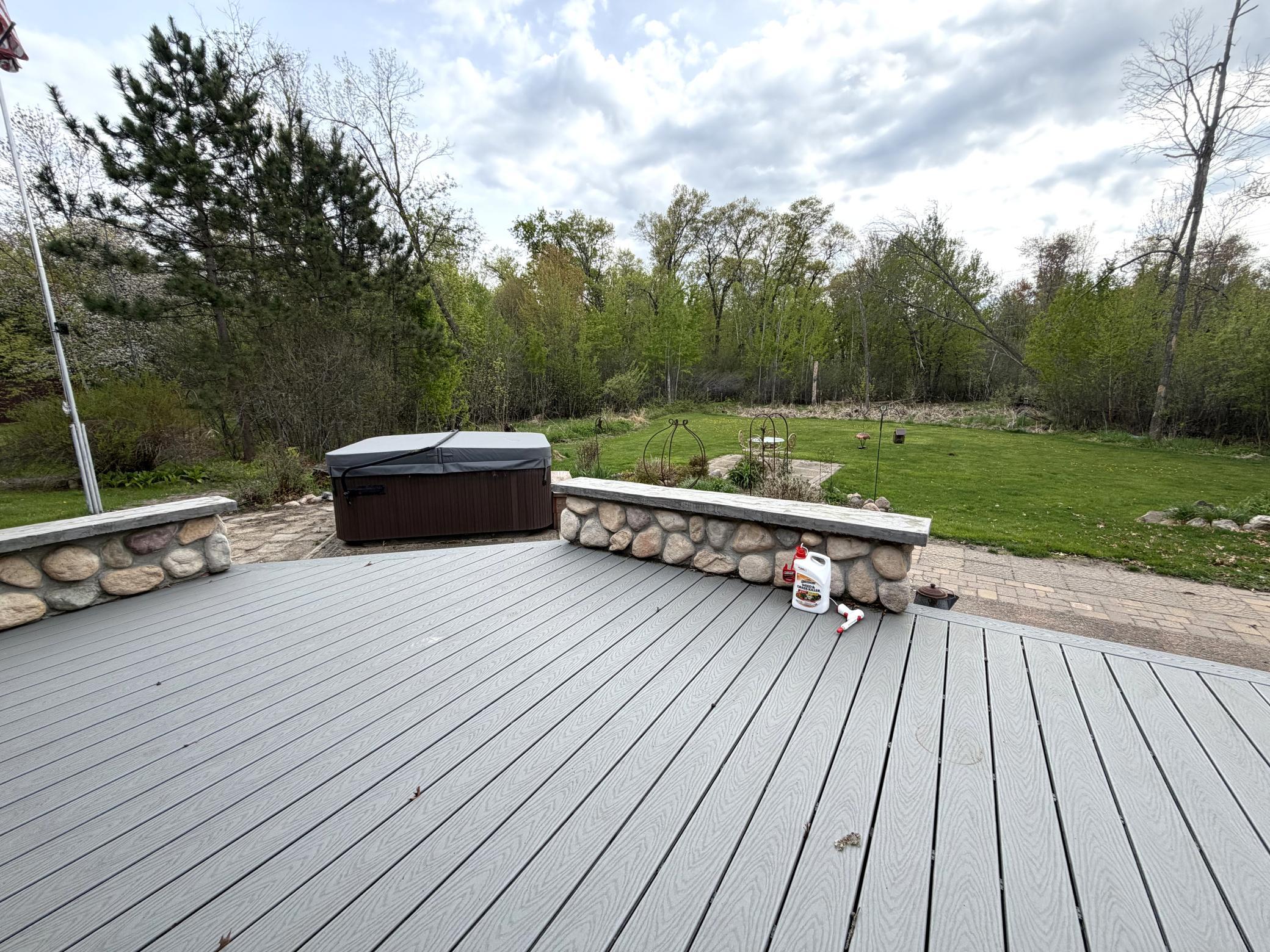 Maintenance Free Decking and Hot Tub