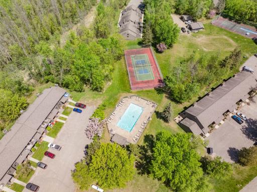 Pool and tennis court